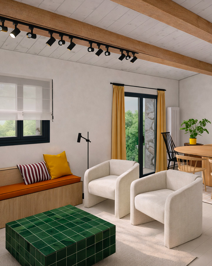 Projet de réhabilitation d'une ancienne bergerie en habitation contemporaine avec espace de consultation